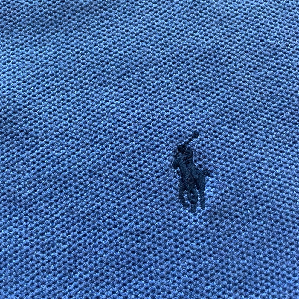 POLO RALPH LAUREN BLUE 100% PIMA COTTON SWEATER Size Large - Picture 7 of 11